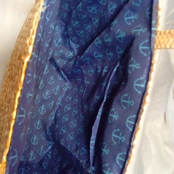 NWOT Woven Bag Beach Tote Purse - Picture 3 of 4